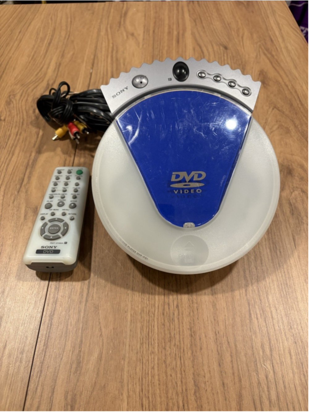 Sony DVP-PQ1 PSYC Clam Shell DVD CD Player Portable Compact Remote Tested Blue